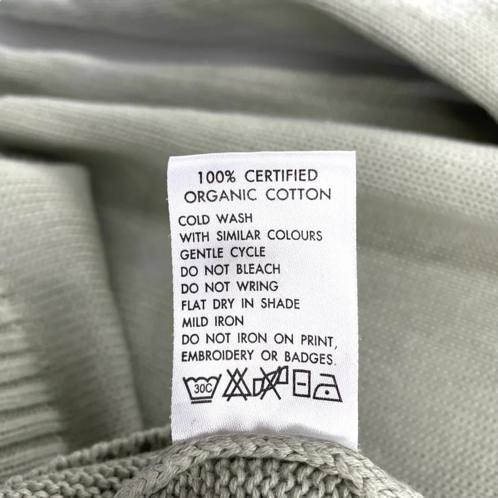 Anthropologie Able Organic Cotton Sage Green Chunky Knit Sweater - Picture 6 of 7